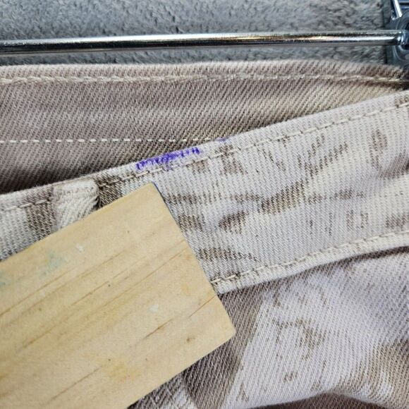 Levis Legging Womens Sz 27 Tan Aztec Geometric Print Straight Leg Jegging Pants - Picture 2 of 13